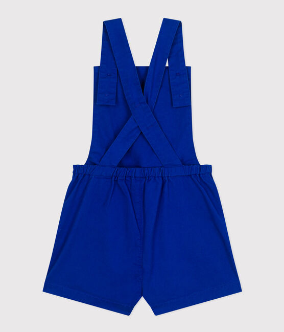 Salopette courte enfant fille bleu SURF