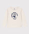 Tee-shirt manches longues en coton enfant fille / garçon beige MONTELIMAR CHINE