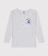 Tee-shirt manches longues fille en coton