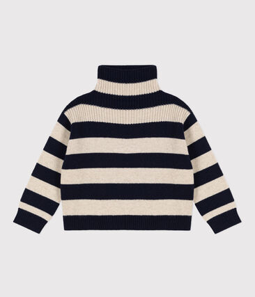 Pull en tricot de laine et coton enfant garçon