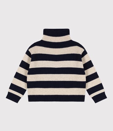 Pull en tricot de laine et coton enfant garçon