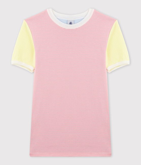 Tee shirt iconique en coton rayé Femme rose GRETEL/blanc MARSHMALLOW