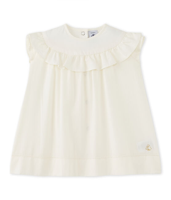 Robe de cérémonie bébé fille blanc LAIT