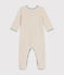 Pyjama  en velours bébé beige MONTELIMAR CHINE