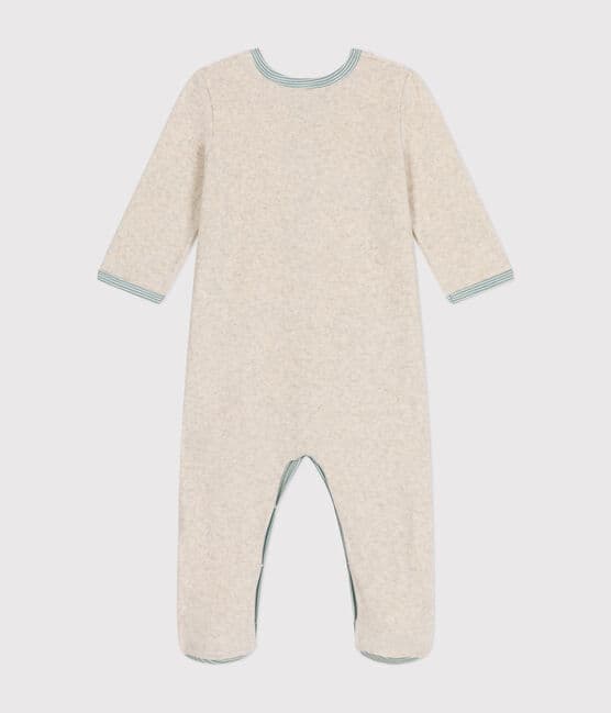 Pyjama  en velours bébé beige MONTELIMAR CHINE