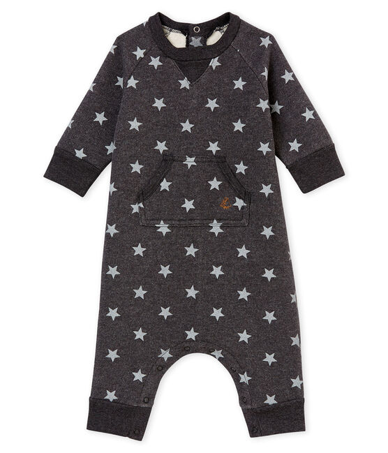 Combinaison longue imprimée bébé garçon noir CITY/gris GRIS
