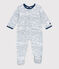 Dors bien en velours bébé blanc ECUME/ INCOGNITO