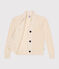 Cardigan en côte anglaise en coton femme écru AVALANCHE