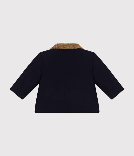 Veste en drap de laine bébé bleu SMOKING