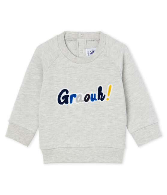 Sweatshirt bébé garçon en molleton gris BELUGA CHINE CN