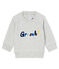 Sweatshirt bébé garçon en molleton gris BELUGA CHINE CN