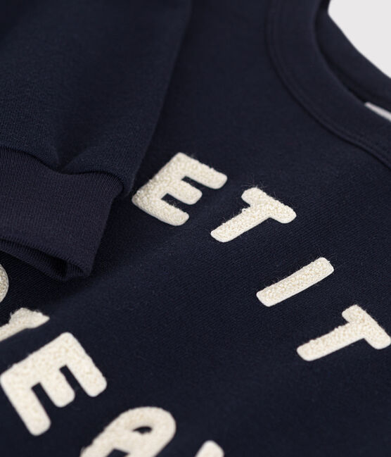 Sweatshirt en molleton enfant bleu SMOKING