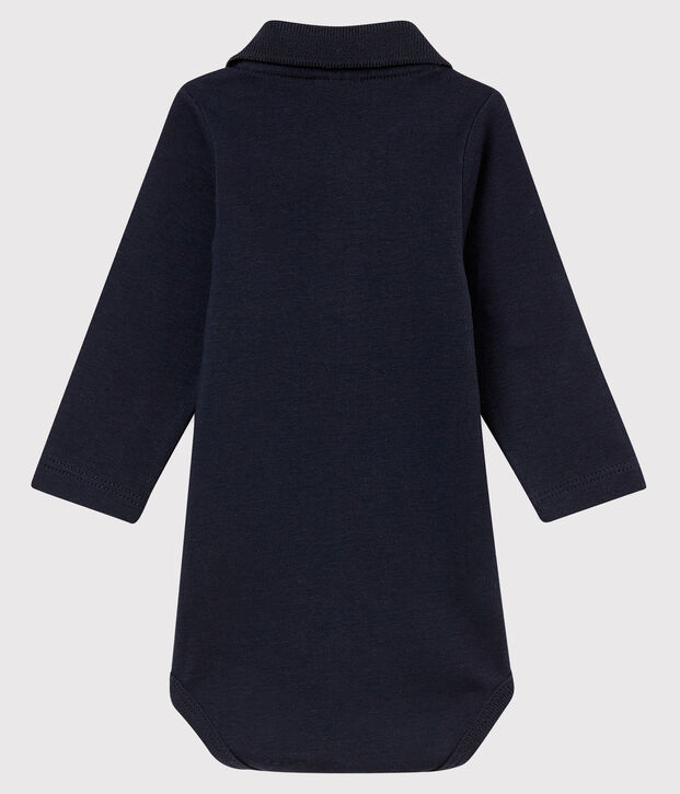 Body col polo b&eacute;b&eacute; gar&ccedil;on bleu