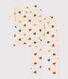 Pyjama en coton imprimé motif cœur enfant
