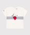 Tee-shirt Monsieur Madame en coton bébé blanc MARSHMALLOW