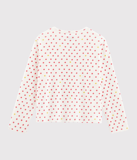 Cardigan enfant fille blanc MARSHMALLOW/blanc MULTICO