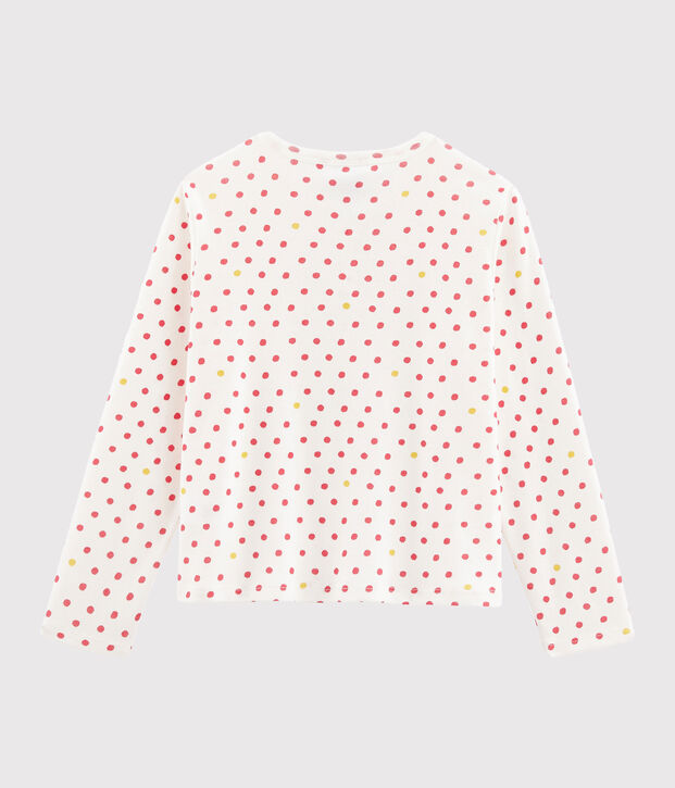 Cardigan enfant fille blanc/multicouleur