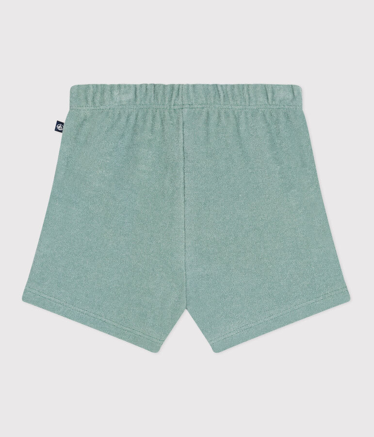 Short b&eacute;b&eacute; en coton &eacute;ponge vert PAUL