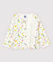 Cardigan en coton bébé fille. blanc MARSHMALLOW/blanc MULTICO