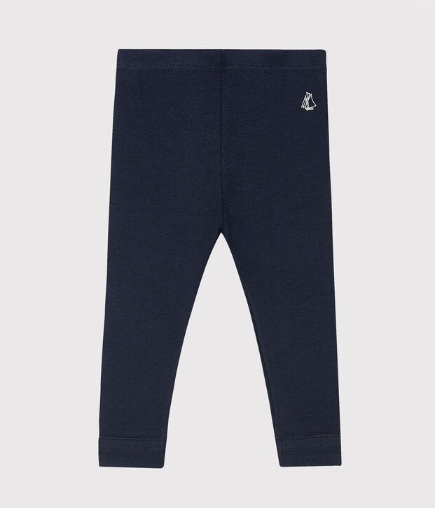 Legging en coton b&eacute;b&eacute; bleu marine