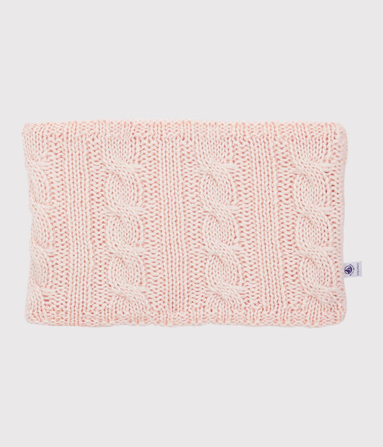 Snood enfant fille rose MINOIS/ ARGENT