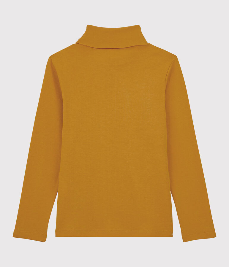 Sous-pull en coton enfant fille / gar&ccedil;on jaune BOUDOR