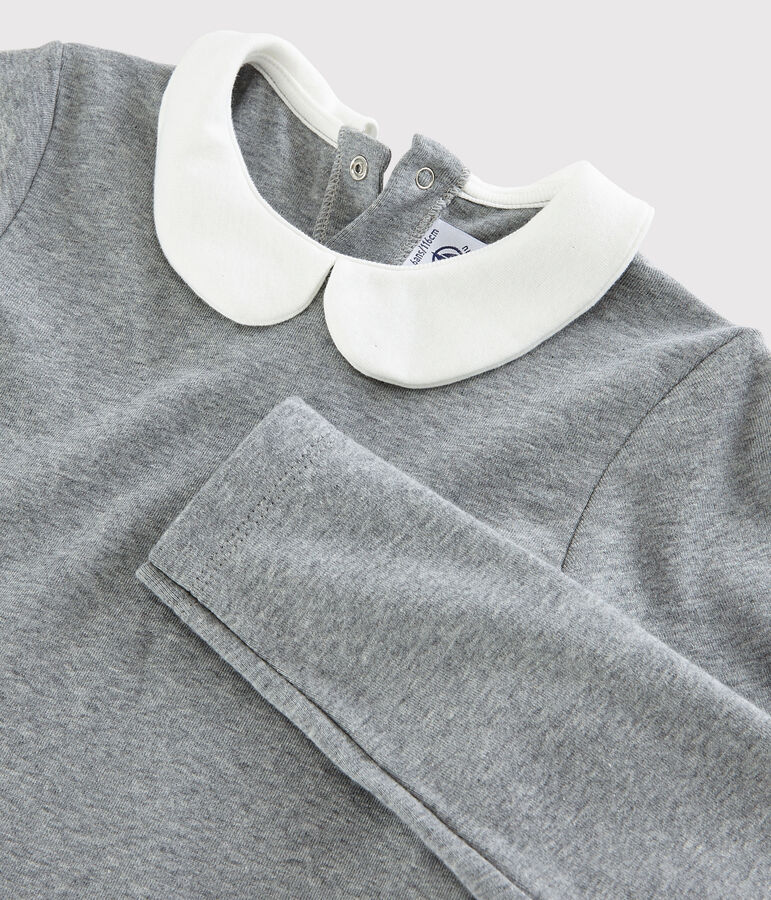 Robe manches longues enfant fille gris