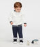 Cardigan bébé mixte en sherpa moutonnée blanc MARSHMALLOW
