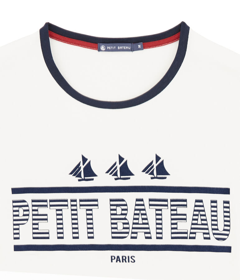 Tee-shirt manches courtes unisex blanc MARSHMALLOW