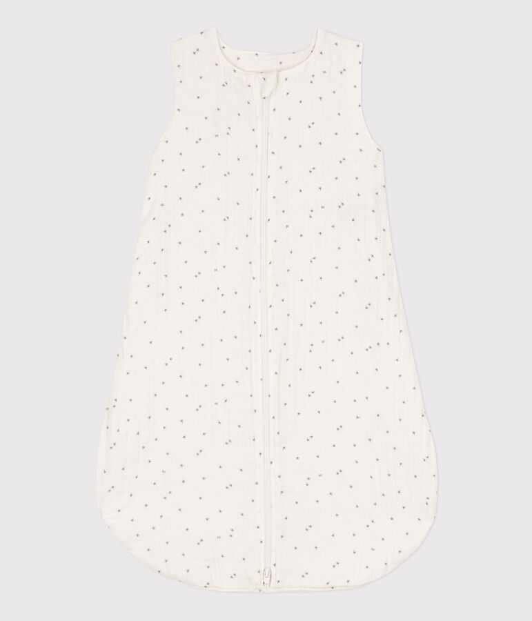 Gigoteuse l&eacute;g&egrave;re  en gaze de coton TOG 1 blanc MARSHMALLOW/blanc MISTIGRI