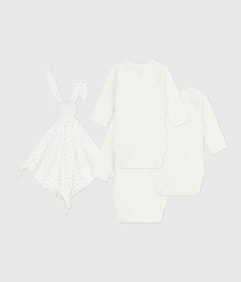 Coffret cadeau naissance en coton brod&eacute; variante 1