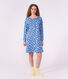 Chemise de nuit femme en coton col tunisien imprim&eacute; c&oelig;urs