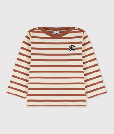PETIT BATEAU - Marinière bébé en jersey épais