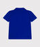 Polo manches courtes en coton enfant garçon bleu SURF