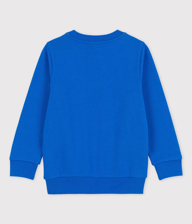 Sweatshirt en molleton enfant gar&ccedil;on bleu