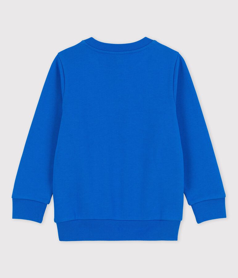 Sweatshirt en molleton enfant gar&ccedil;on bleu DELFT