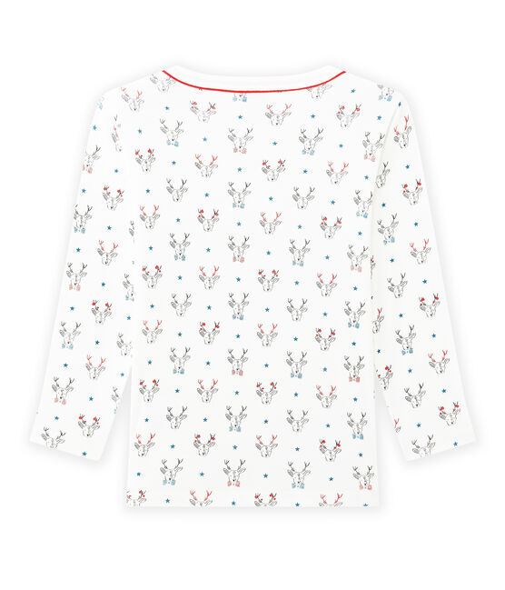 T-shirt garçon manches longues imprimé blanc LAIT/blanc MULTICO