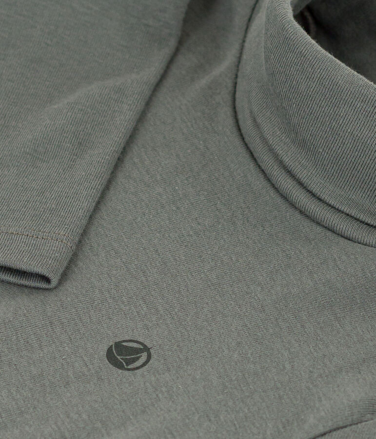 Sous-pull en coton enfant fille / gar&ccedil;on vert THUYA