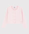 Cardigan en tricot coton enfant fille rose MINOIS