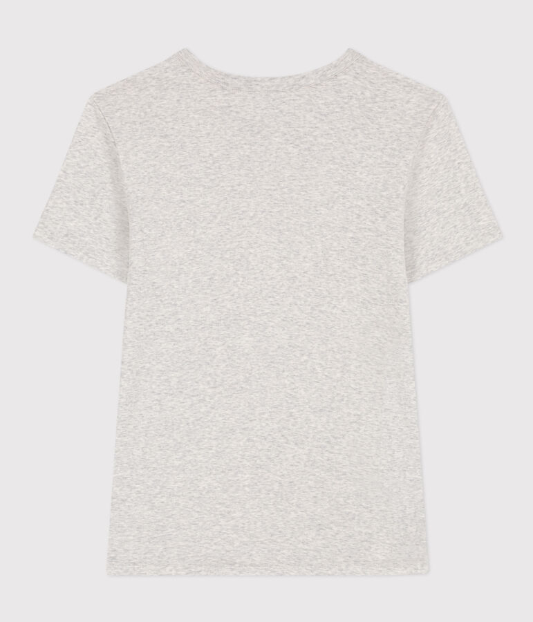 Tee-shirt L'ICONIQUE col rond en coton Femme gris