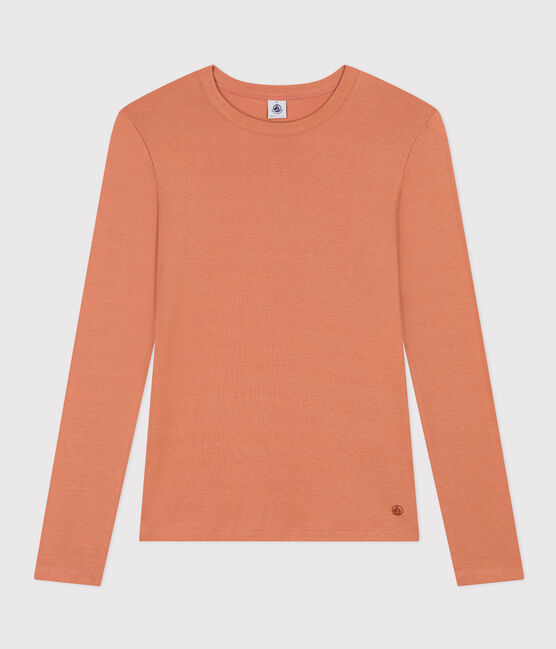 Tee-shirt L'ICONIQUE col rond en coton Femme rose SIENNA