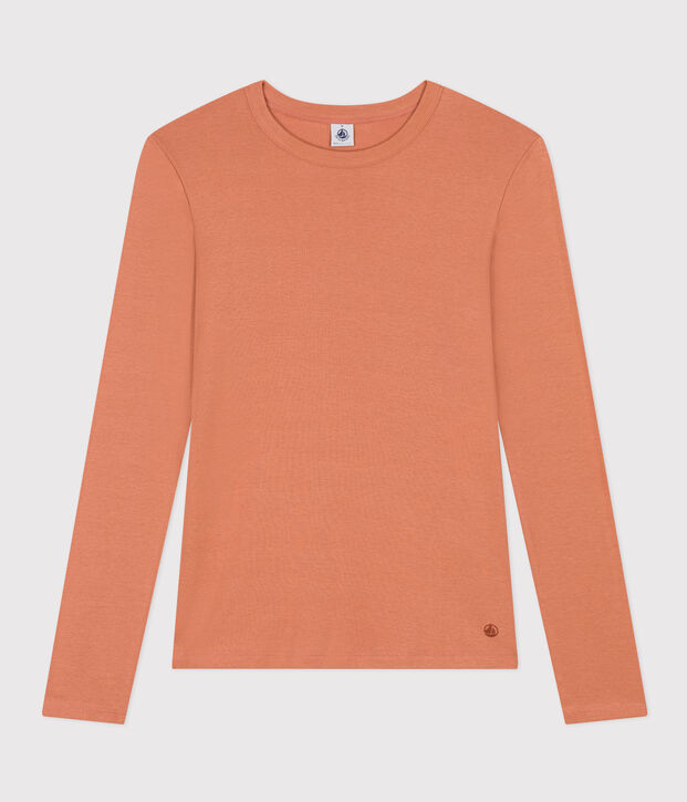 Tee-shirt L'ICONIQUE col rond en coton Femme rose