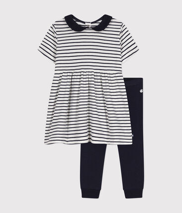 Ensemble robe et legging en coton bébé