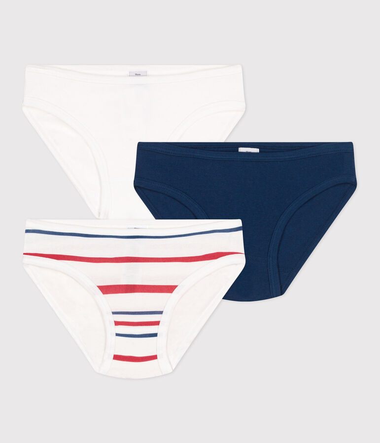 Lot de 3 culottes enfant en coton imprim&eacute; variante 1