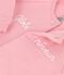 Combinaison  bébé molleton en coton biologique rose CHARME