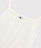 Chemise à bretelles iconique en coton Femme blanc MARSHMALLOW