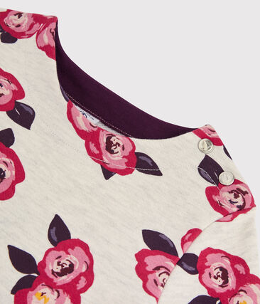 Robe Manches Longues Enfant Fille SMOKING/MARSHMALLOW | Petit Bateau