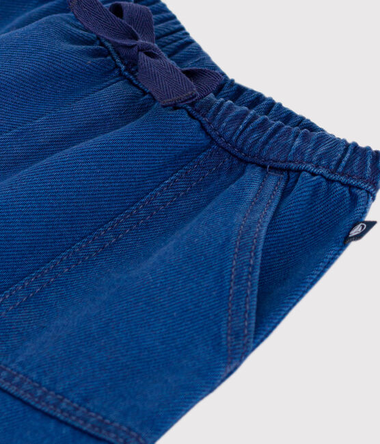 Pantalon en coton lyocell bébé bleu INCOGNITO