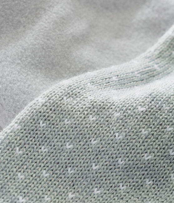 Echarpe jaquard bébé mixte gris SUBWAY/blanc MARSHMALLOW