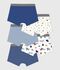 Lot de boxers enfant en coton imprim&eacute; multicouleur